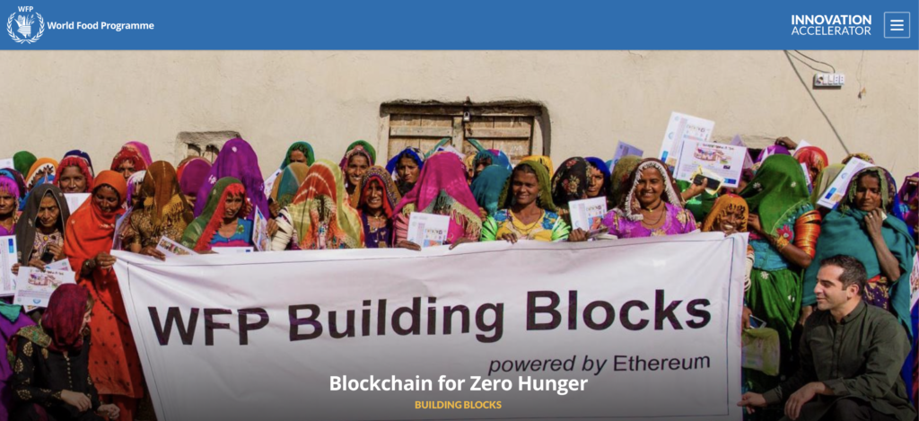 UN World Food Programme on the Blockchain